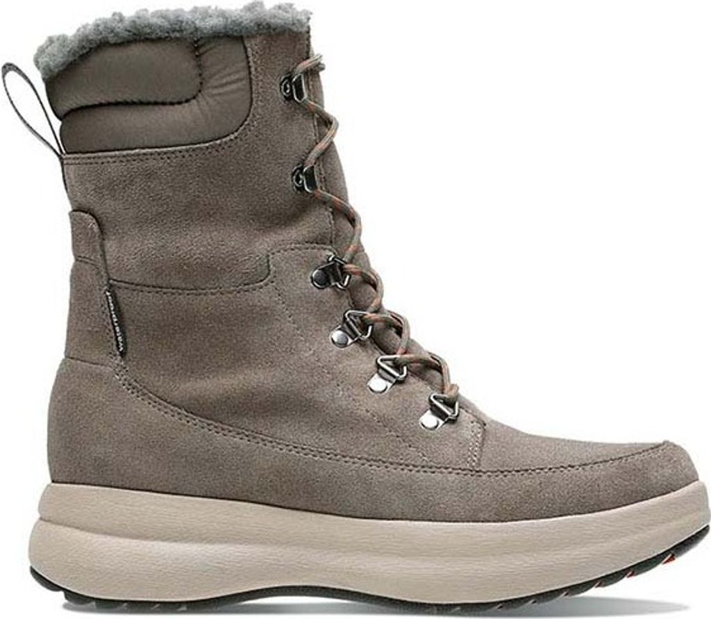 CLARKS Skórzane śniegowce damskie Un Orbit Up Beige Zdjęcie produktu 