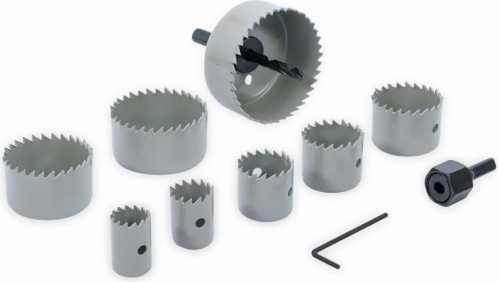 BGS TECHNIC Set di seghe a tazza, 19...64 mm, 11 pezzi Immagine del prodotto 