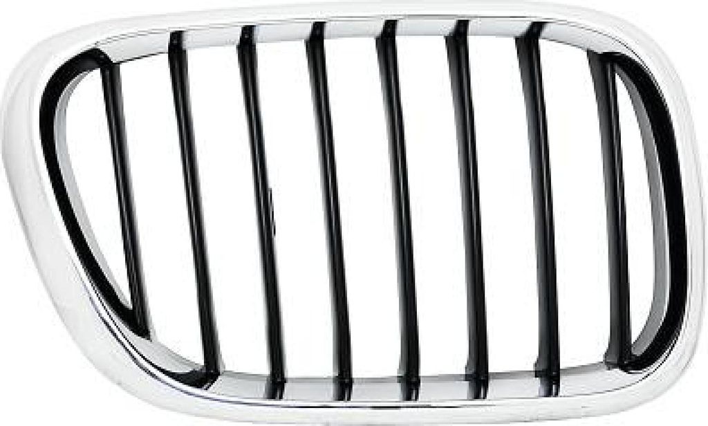 DIEDERICHS 1290040 Kühlergrill Frontgrill für BMW X5 (E53) Rechts Chrom/Schwarz