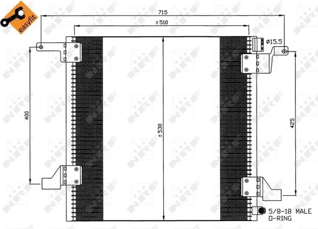 Stop aux fuites de clim Mercedes Classe M W163 - Condenseur NRF 35579