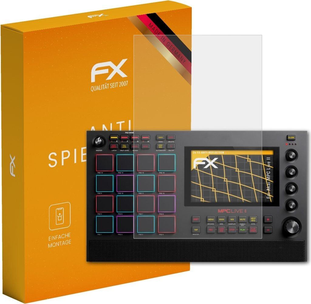 atFoliX FX-Antireflex 2x Schutzfolie kompatibel mit Akai MPC Live II Displayfolie