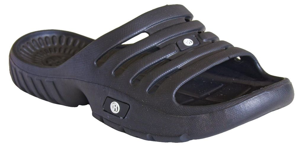 Rutscherlebnis Slipper 44 schwarz