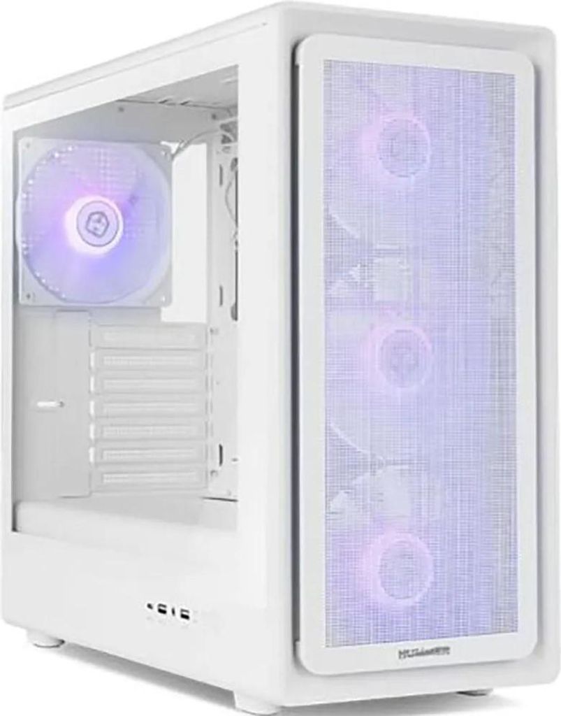 Nox Hummer AERO Semitower Hyperflow ARGB Schwarz mit Typ C und gehärtetem Glas