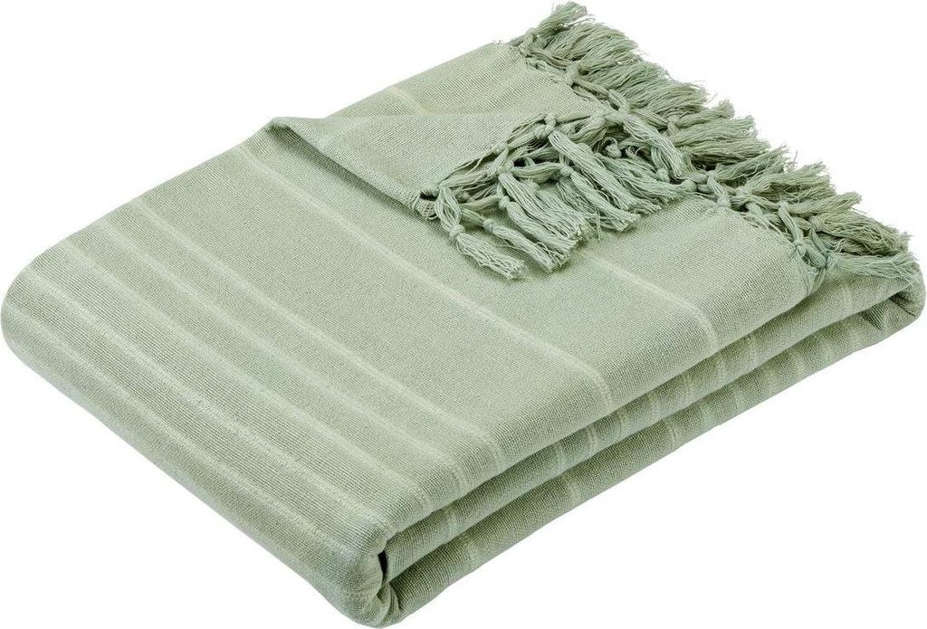 Bettüberwurf anjali 230x250 seladongrün aus baumwolle - Atmosphera créateur d'intérieur