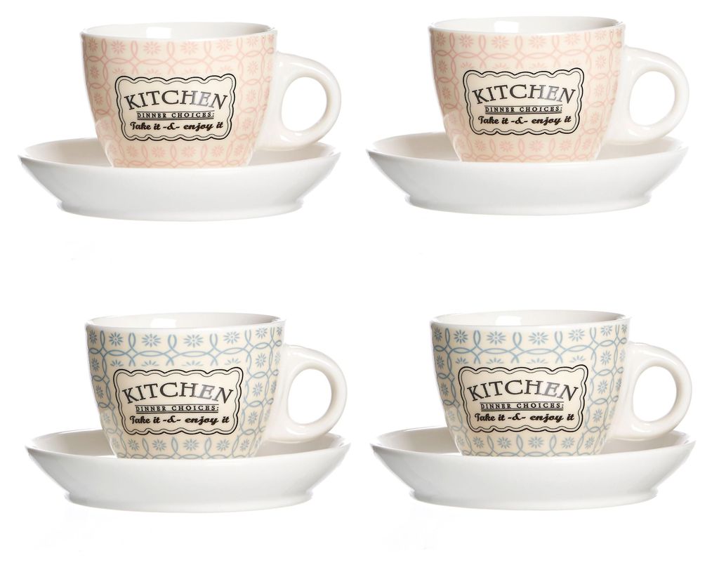 Ritzenhoff 4er Set Retro Kitchen Espressotasse 80ml Produktbild 