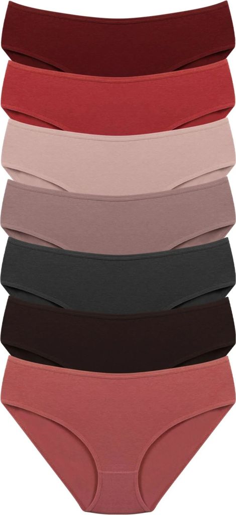 DOMINANT Damen Slips 7er Set Unterhosen Damen Baumwolle Produktbild 