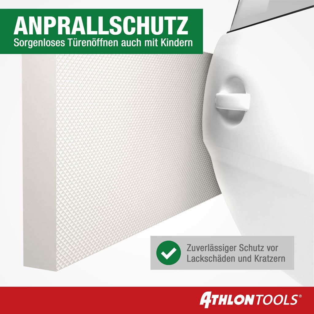MaxProtect Garagen-Wandschutz Selbstklebend (Weiß) – ATHLON TOOLS