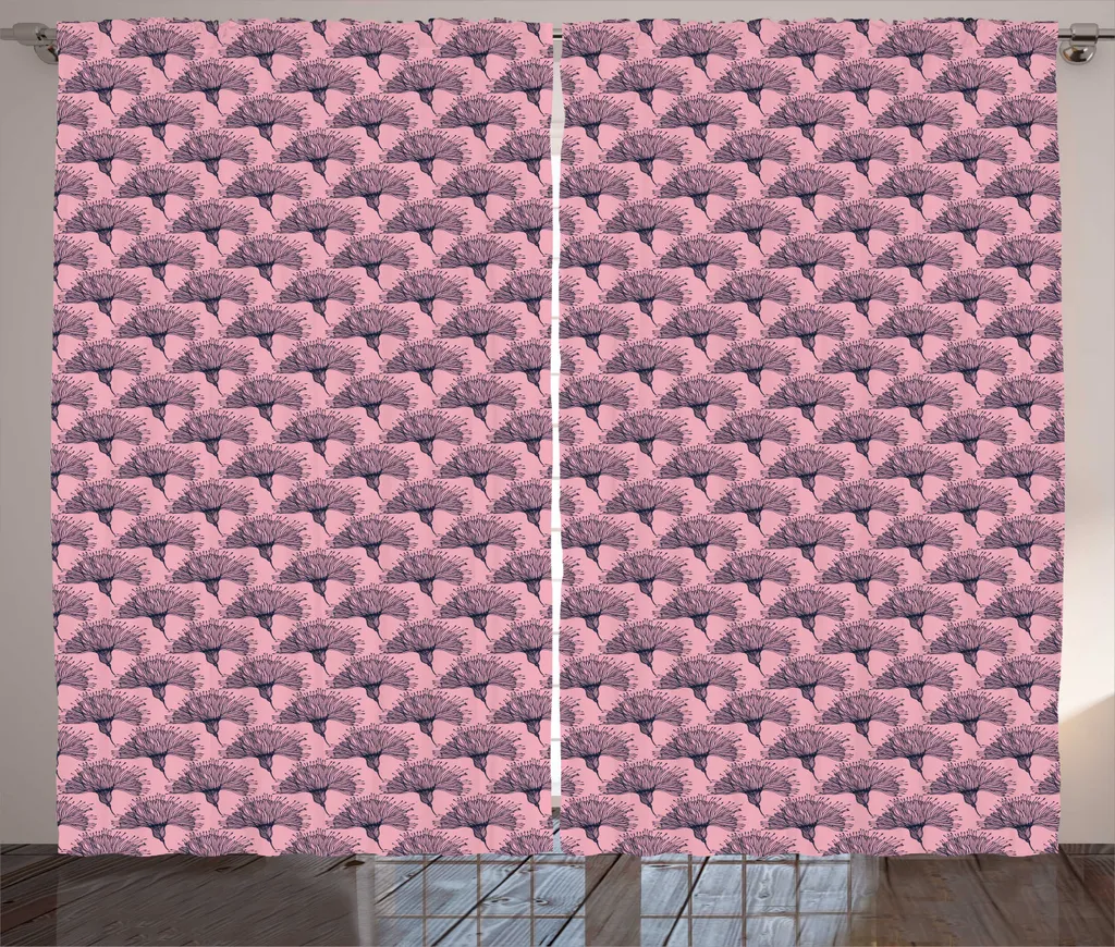 Tenda Rosa Blu Petrolio ABAKUHAUS 280x245 | Stile Shabby Chic
