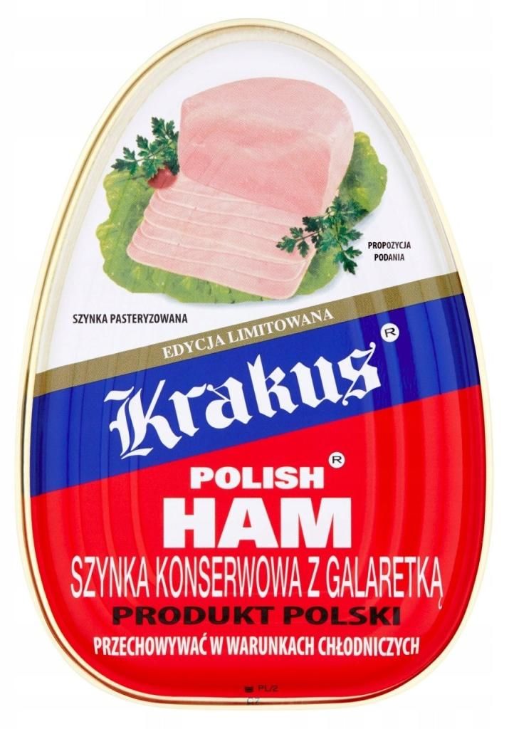 szynka konserwowa z galaretką Krakus 455g Zdjęcie produktu 
