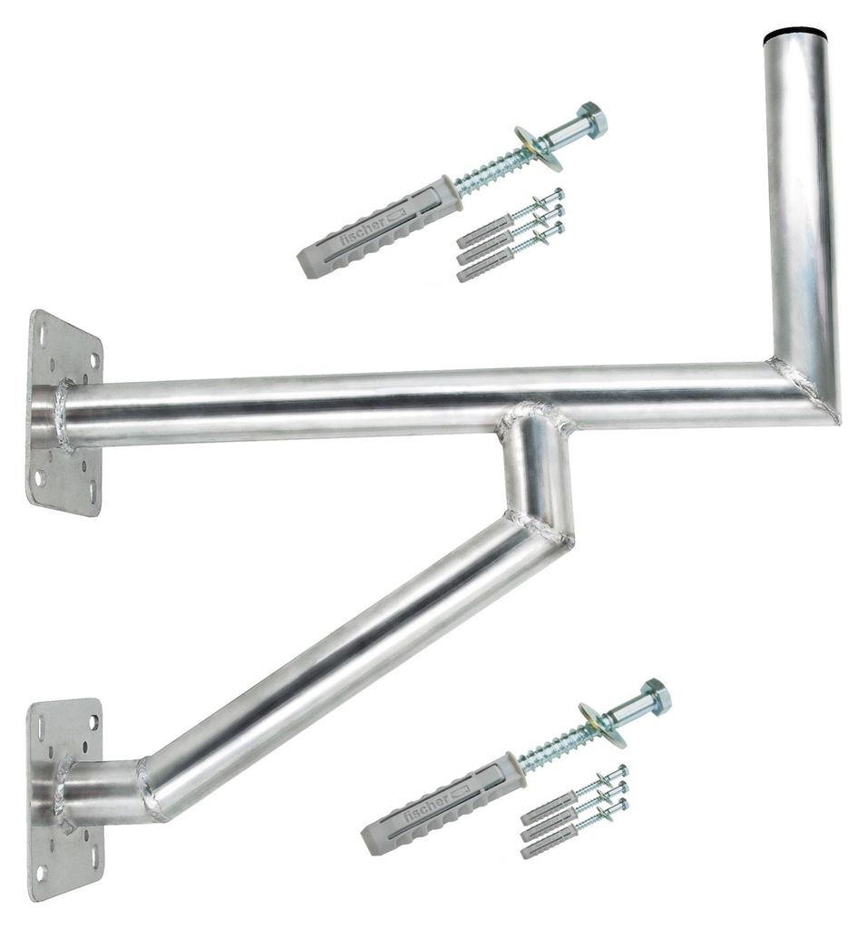 PremiumX 60cm Wandhalter Aluminium zwei Wandplatten SAT Produktbild 