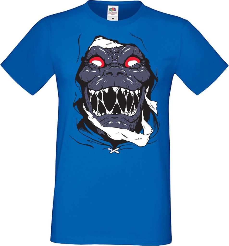 Herren T-Shirt Manga Anime Thundercats Mumm-Ra 01 Mumm-Ra, Man S / Blau
