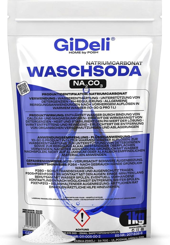 Waschsoda 5kg Natriumcarbonat Na2CO3 Kalziniert Waschmittel Produktbild 