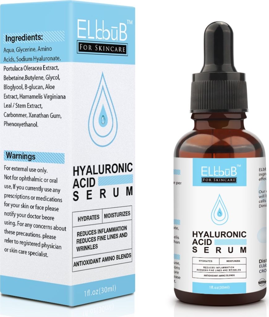 Gesichtsserum mit Hyaluron Serum Anti-Falten Anti-Aging, 1x 30ml Hyaluronic Acid