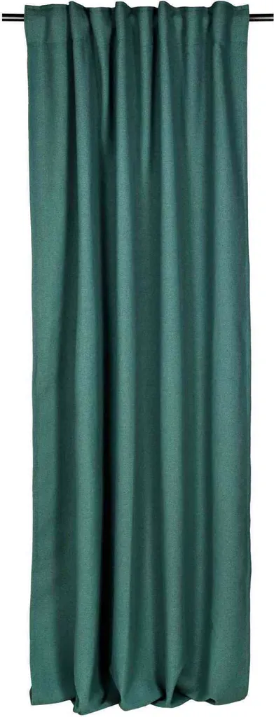 Rideau FUN Vert ESPRIT 130x250 cm en Tissu Fluide à Passants Fixes