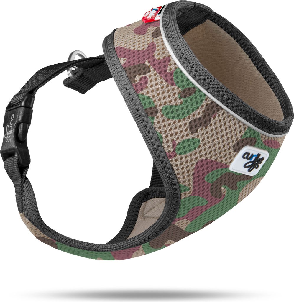 Curli Basic Geschirr Air-Mesh Camo XS