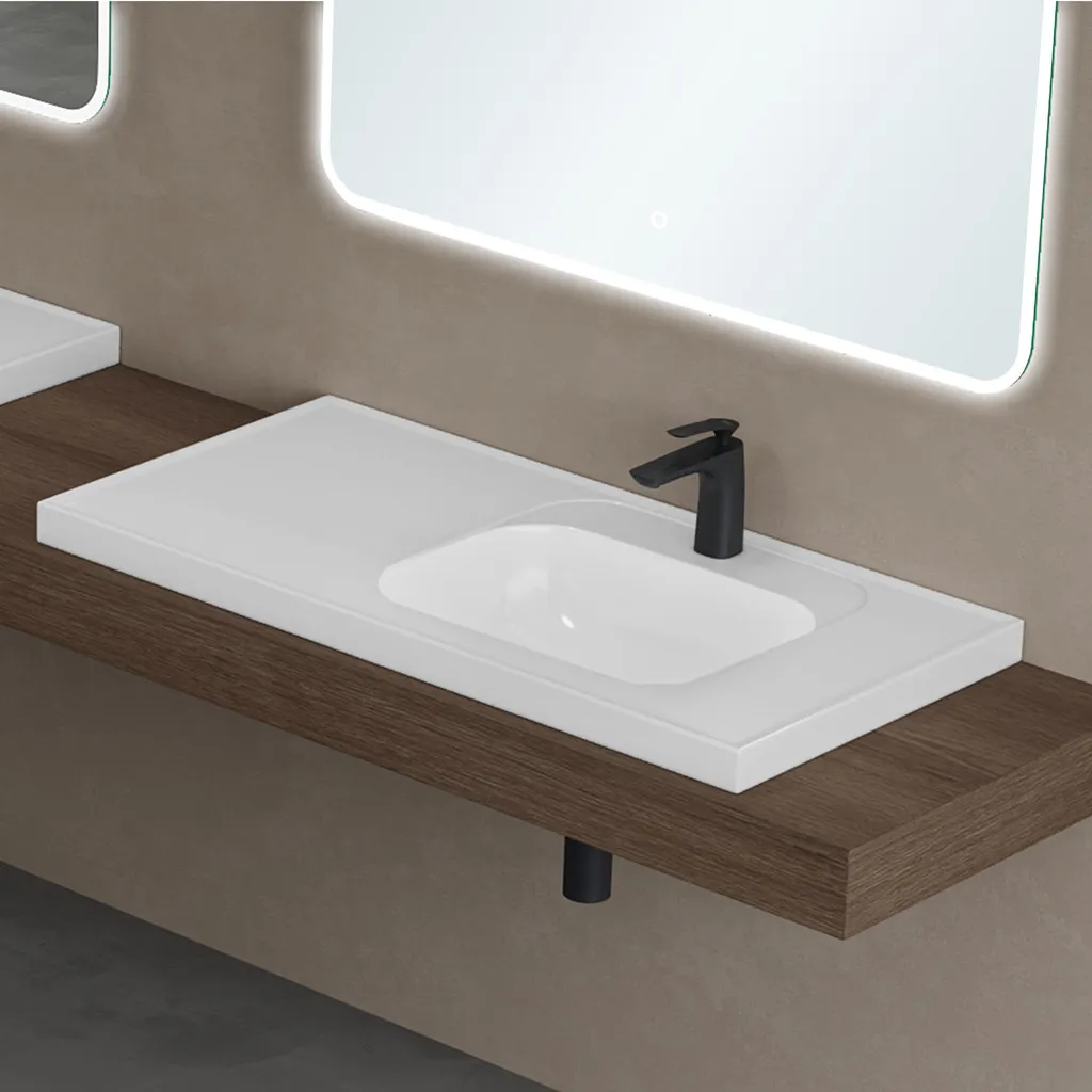 Lavabo à Encastrer doporro Colossum3601-1000 Fonte Minérale 100x50cm