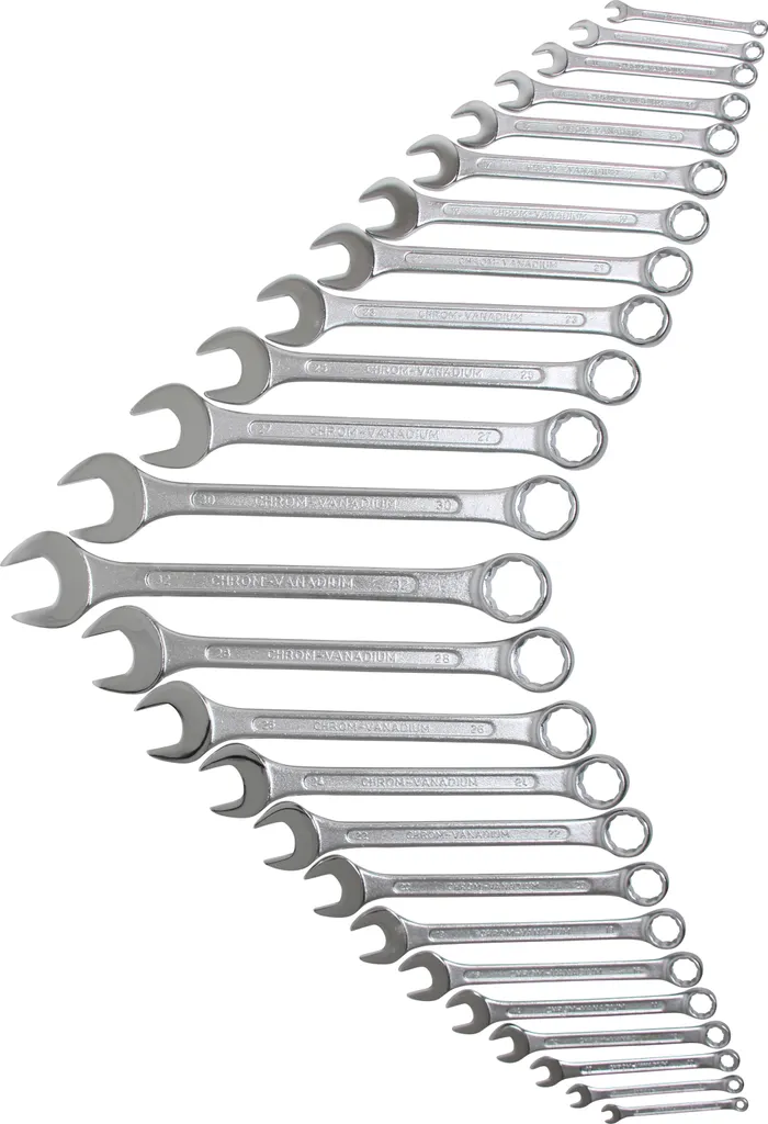 Coffret complet de clés mixtes BGS 1190 de 6 à 32 mm pour mécanique