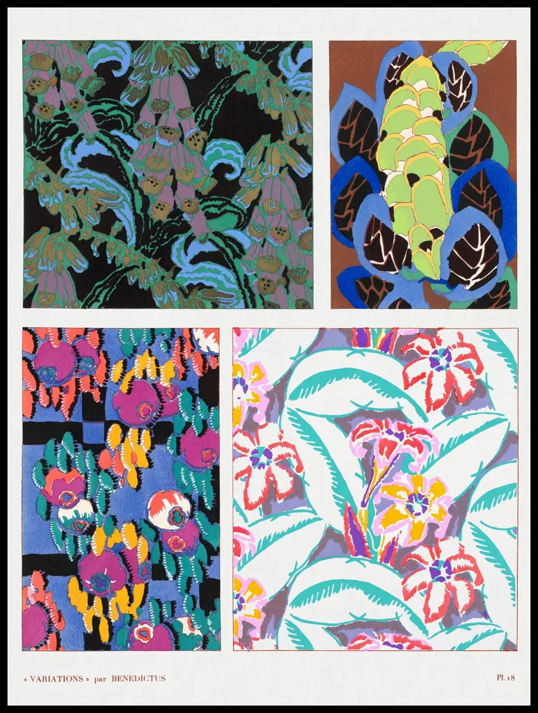 Stampa Art Déco Bénédictus 75x100 | Poster Vintage per Arredo Casa