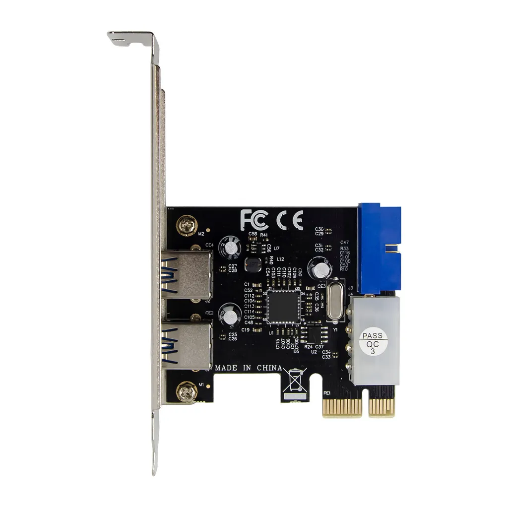 Carte d'interface 4x USB 3.2 Gen.1 InLine PCIe Rapide et Low Profile - 6
