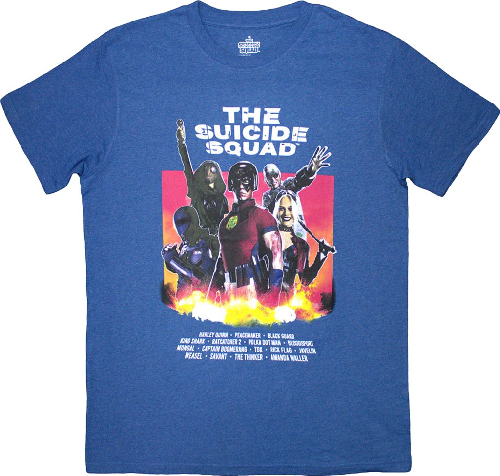 Suicide Squad - T-Shirt für Herren/Damen Uni RO13419 (XXL) (Blau)
