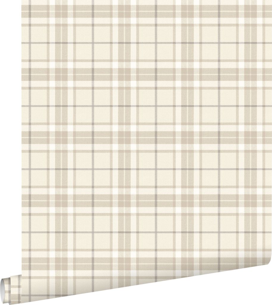 ESTAhome Tapete Karomuster Beige 53 cm x 10.05 m Produktbild 