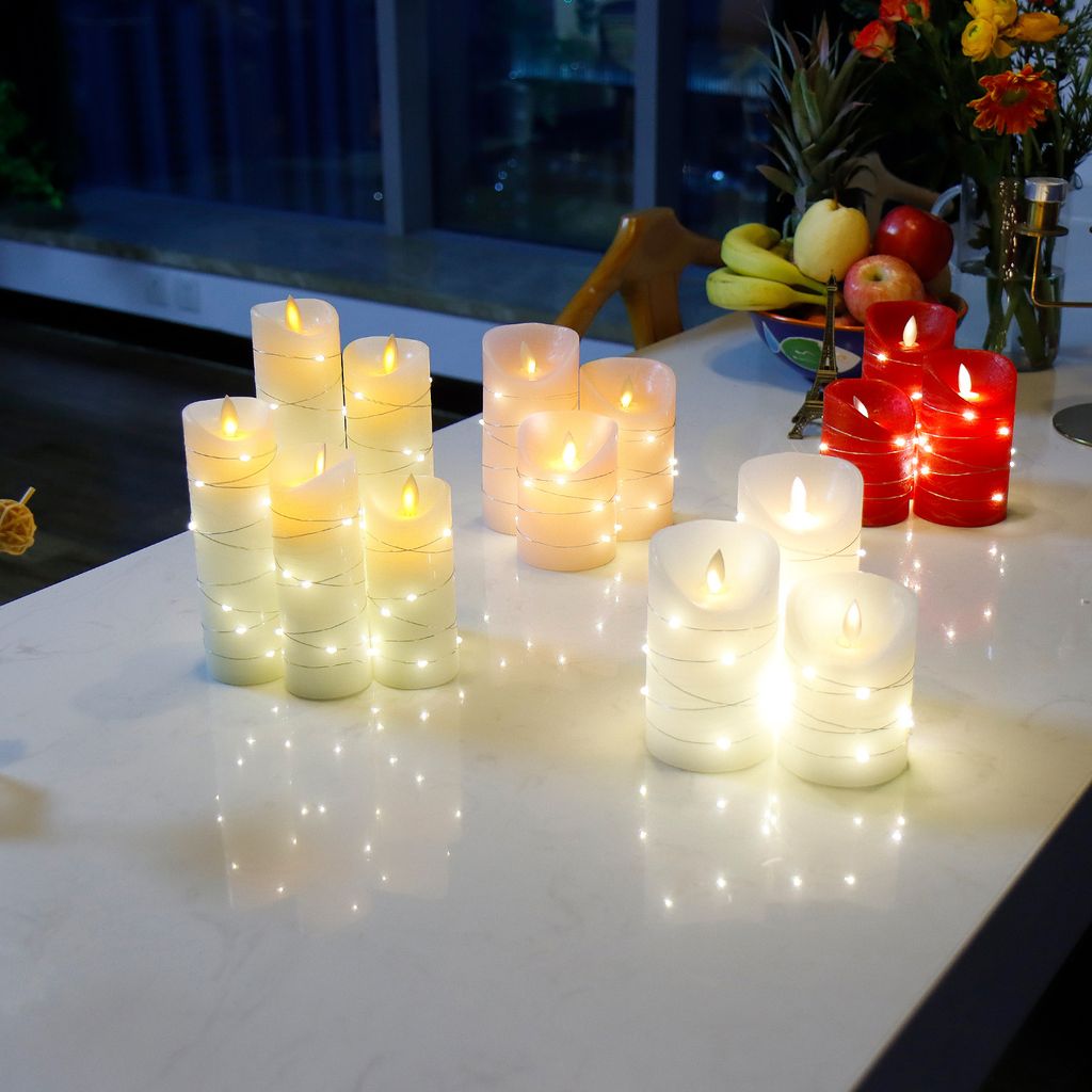 40er LED-Kerzen Mit Timer & Fernbedienung – Warmweiß, Flackernd, Batteriebetrieben Für Weihnachtsdeko