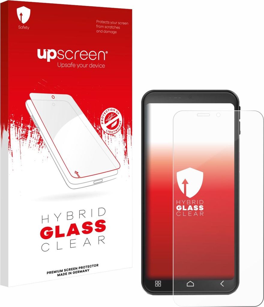 upscreen Schutzglas für Emporia Smart 7 Lite Schutzfolie Panzer Folie Glas Display Schutz klar