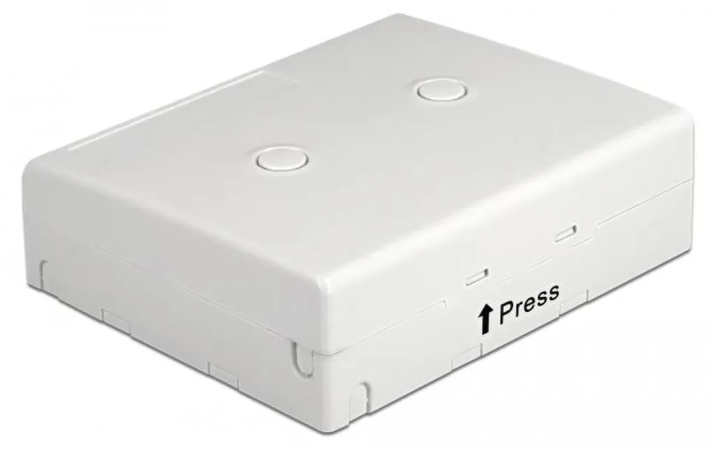 Boîtier Fibre Optique Delock 86843 : Protégez vos Connexions au Mur