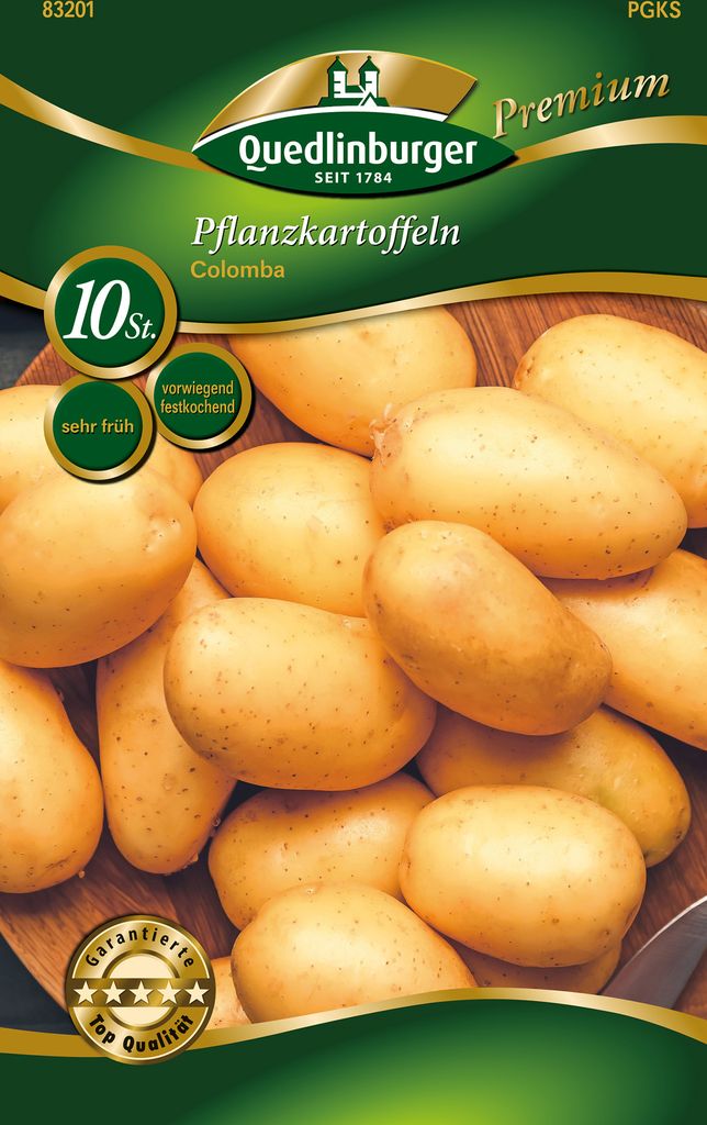 Pflanzkartoffel Colomba (10 Stück) (gelb, vorw. festkochend, sehr früh) (Pflanzkartoffeln) von Quedlinburger