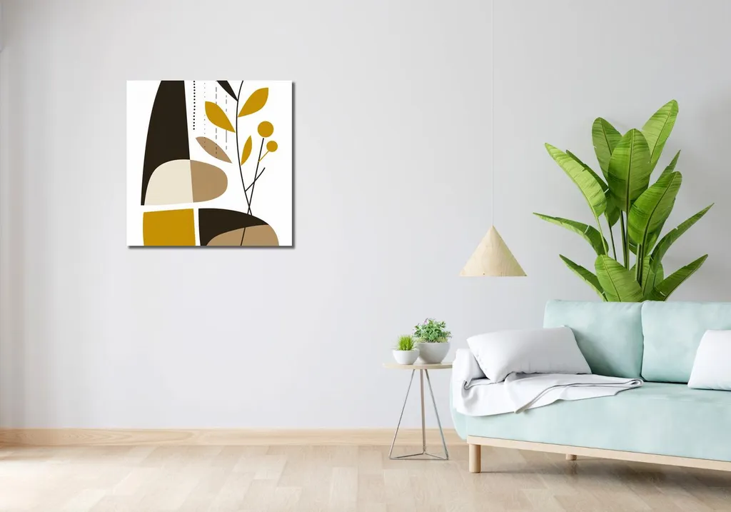 Tableau Image 70 x 70 cm Nature géométrique pour déco murale moderne - 2