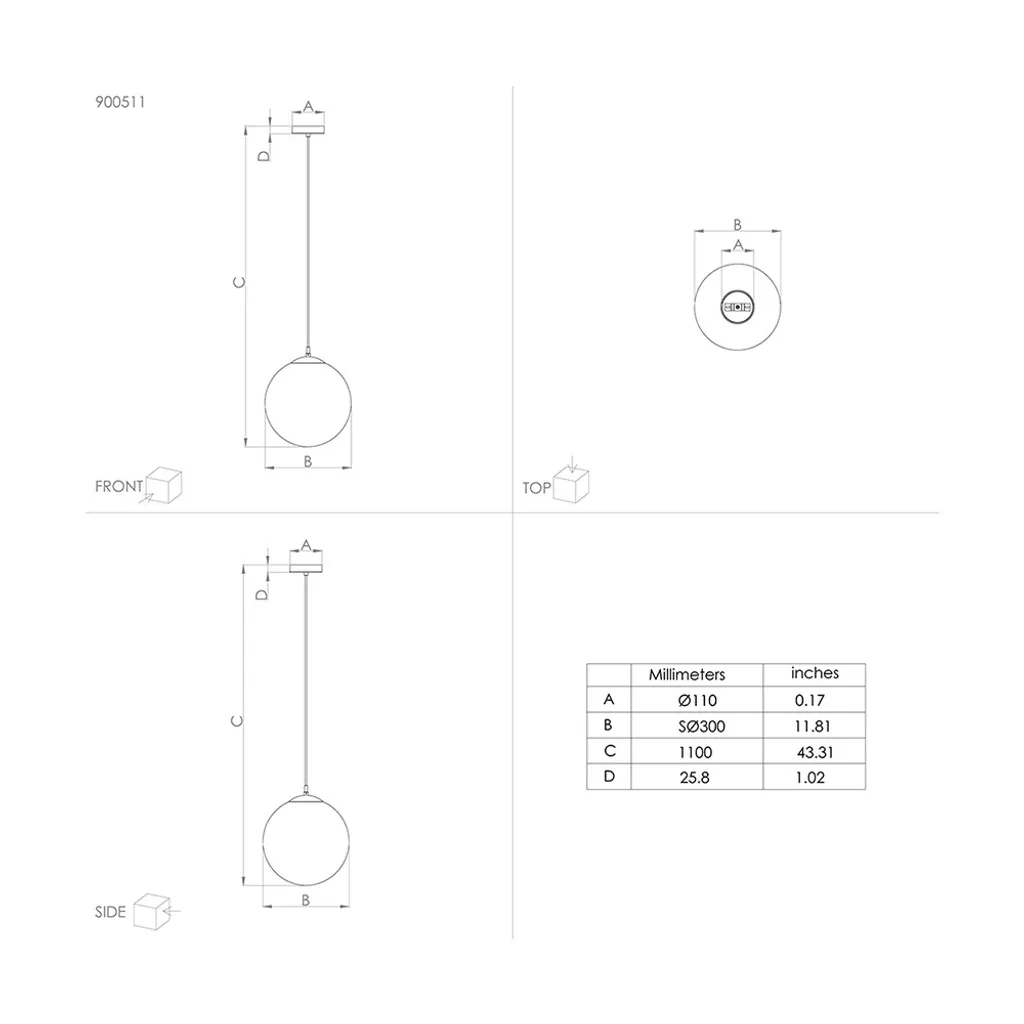 Plafonnier Noir RONDO 3 E27 40W - Solution Éclairage Compact et Chic