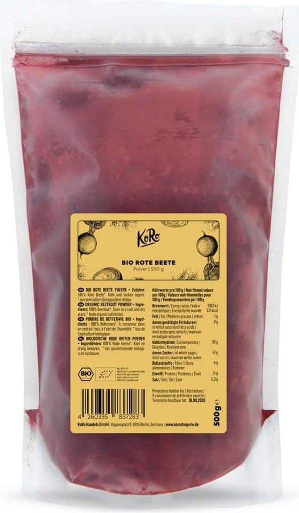 KoRo |  Rote Bete Pulver 500 g Produktbild 