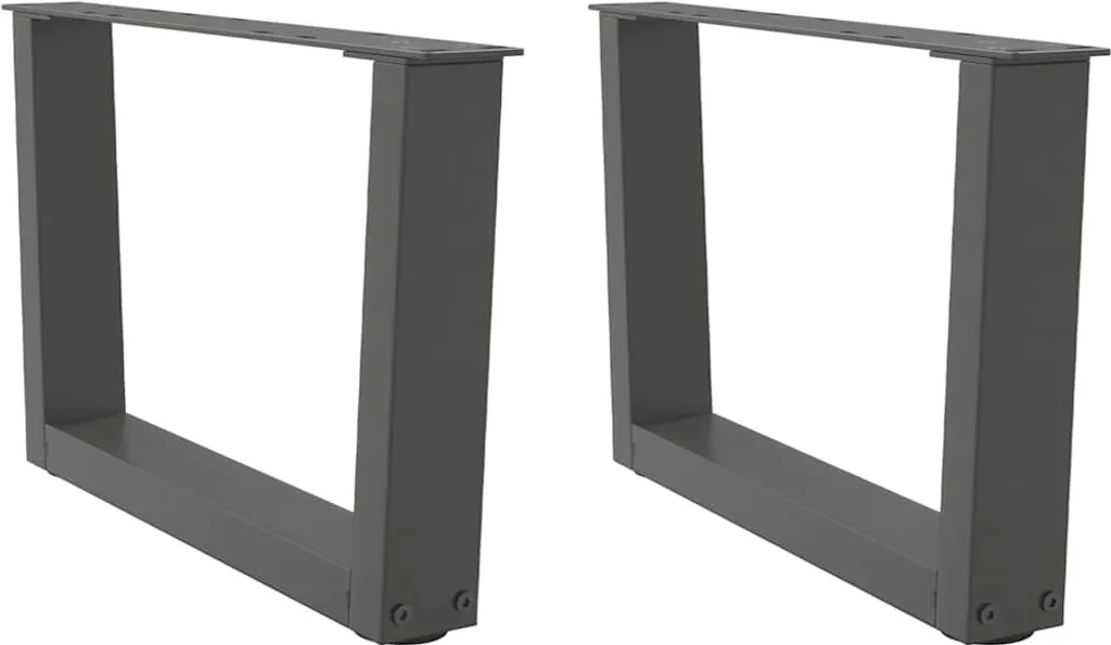 Gambe Design Industriale a V per Tavolino Acciaio Antracite