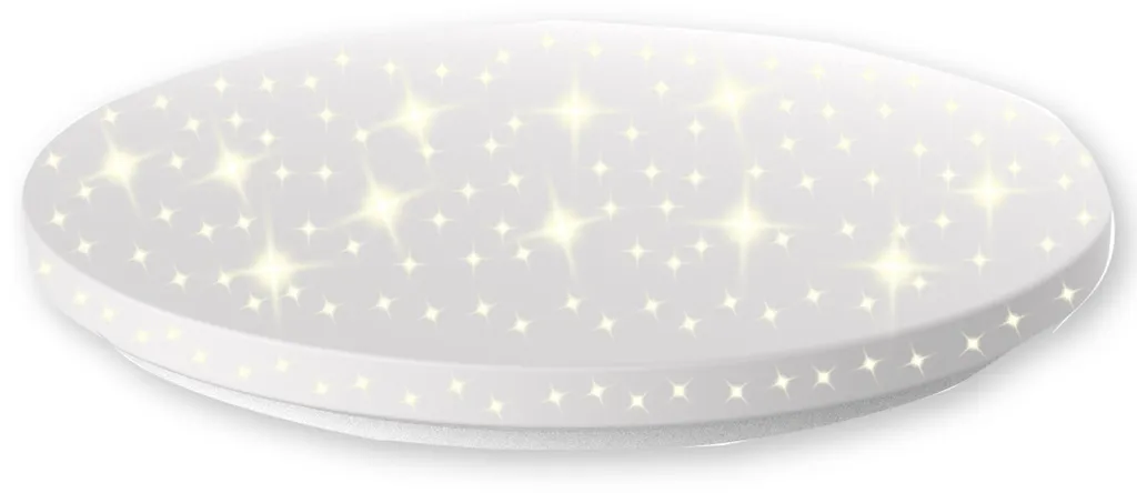 BLULAXA Aina-XL Plafonnier LED Ciel Étoilé Rond 36W Blanc pour Salon