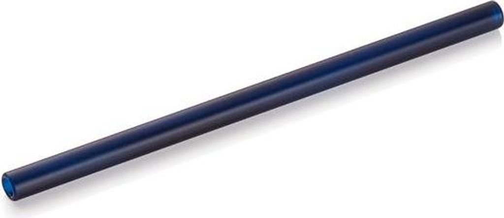 200x Glastrinkhalm mit Bürste Set Nocturn, 15 cm, Ø 8 mm, blue, Glas