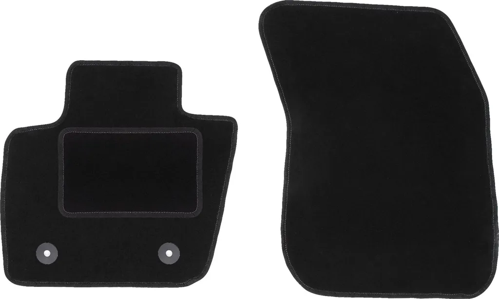 Wielganizator tappetini auto velours anteriori adatto per Ford Mondeo MK5 (2015-, berlina, station wagon) neri, set 2 pz, con fissaggi