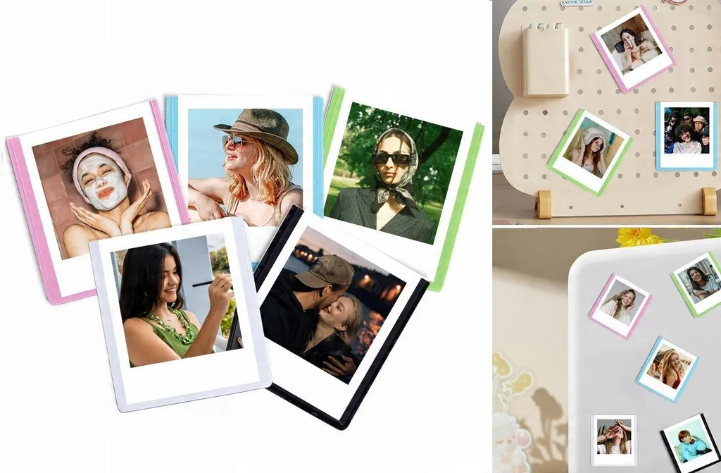 Cadre Magnétique pour Photos Instax Mini : Décorez votre Frigo en 5x