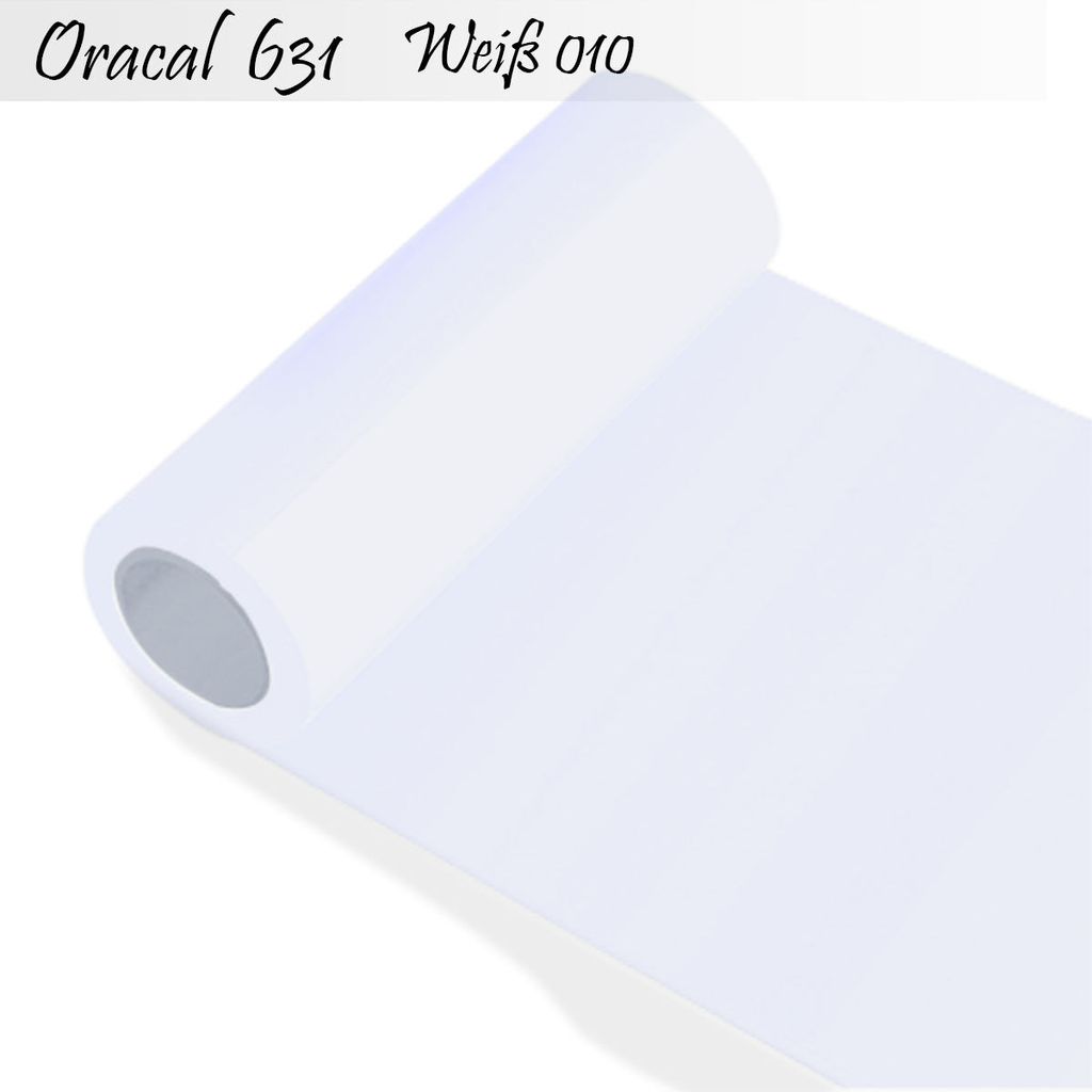 Oracal 631 - Orafol matt - für Küchenschränke und Dekoration Folie 10m (Laufmeter) - 31,5 cm Folienhöhe - 10-weiß + GRATIS ein Schmetterlingss...