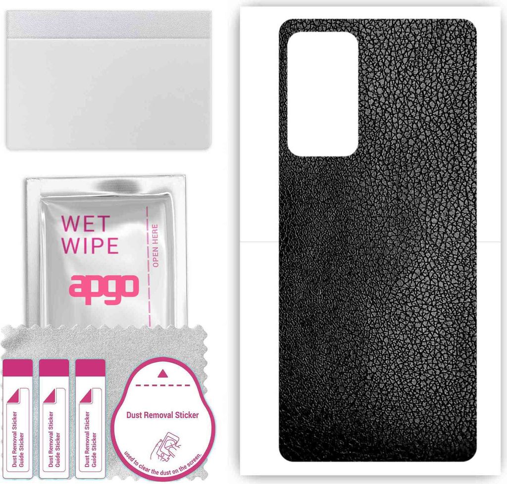 apgo Rückseite Schutzfolie, Skin, kompatibel mit Motorola Edge S Pro, Hinten Displayschutzfolie aus Vinylfolie, kratzfest, einfache Montage - Schw...
