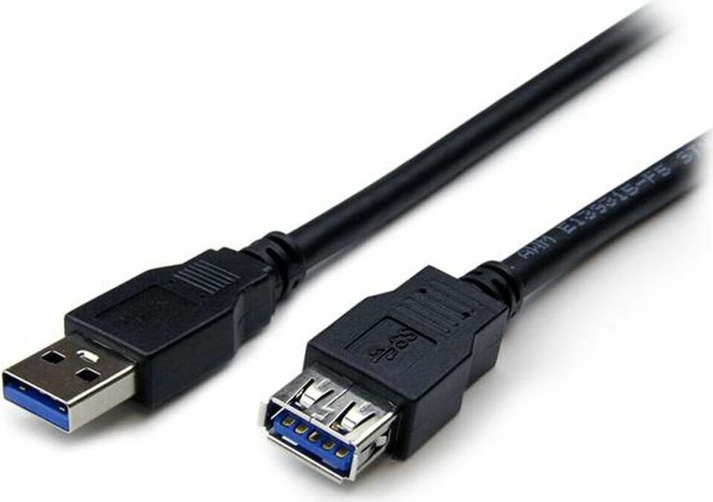 Startech.Com 2m Black Superspeed Usb 3.0 Extension Cable A To Am/F