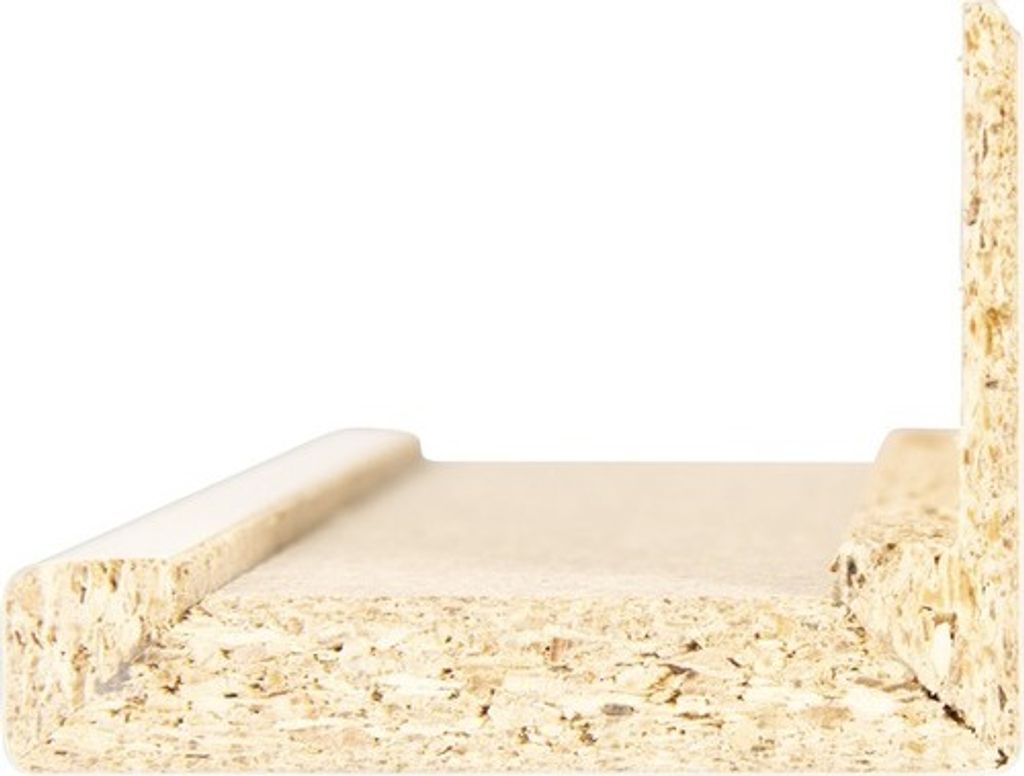 Zierbekleidung mit verlängerter Feder Pertura für Zarge CPL weiß (ähnlich RAL 9010) 73,5x198,5 cm für DIN Links/Rechts