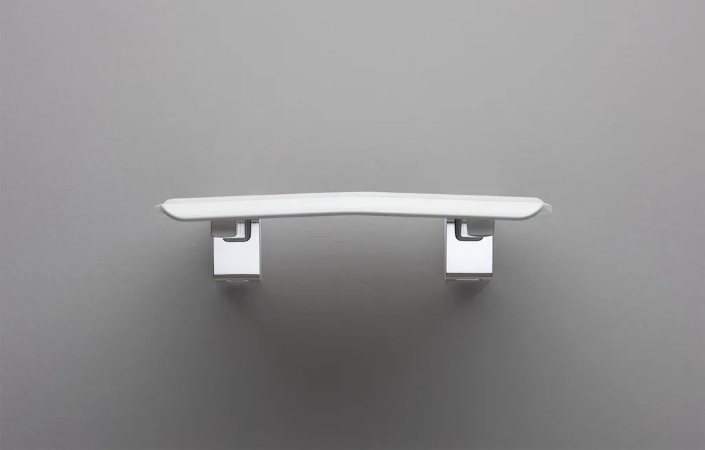 Siège de douche pliant ergonomique blanc GS120W - Structure Renforcée
