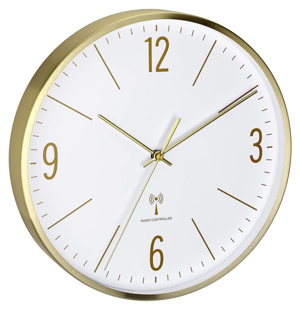 TFA 60.3534.53 Funk Wanduhr 30 mm x 4.5 30 Gold Produktbild 