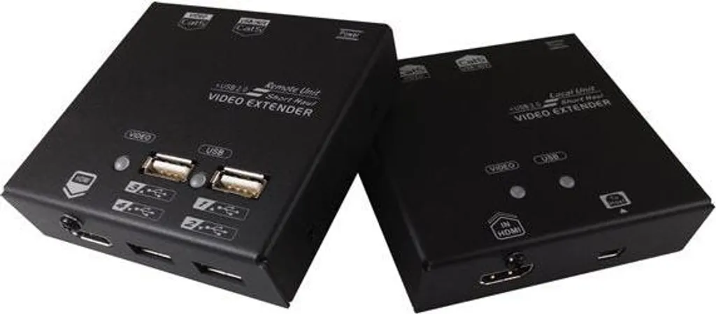 Déport de Console KVM HDMI et USB 60m pour Bureau et Serveur Value