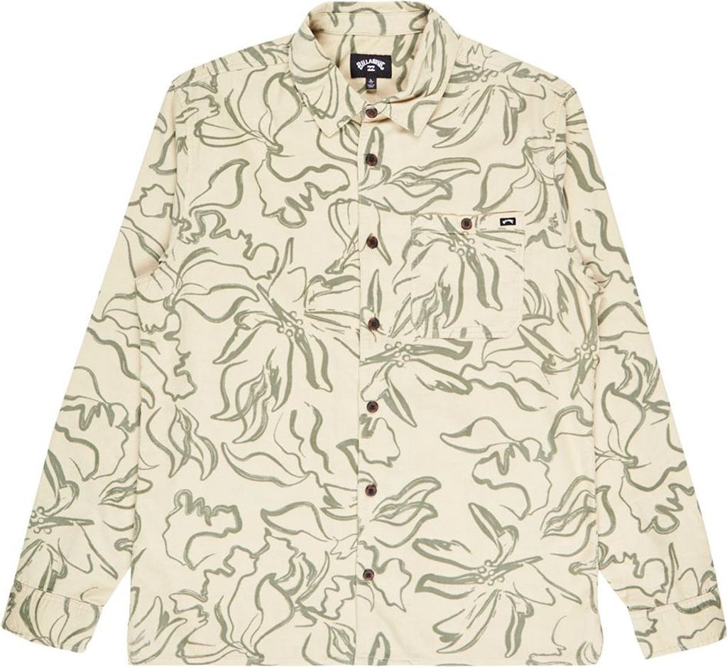 Billabong Solana Cord Langarmhemd Beige M Mann Beige M