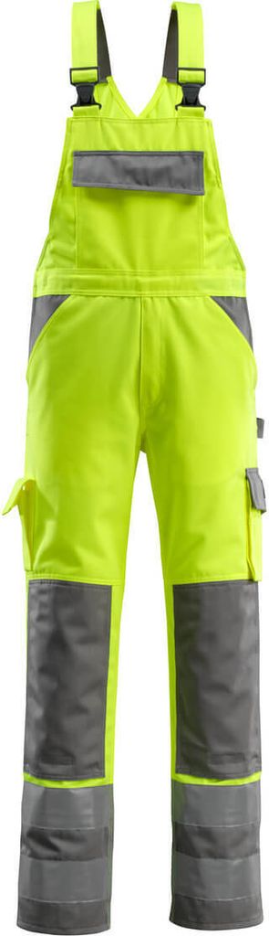 MASCOT Barras Latzhose Größe 82C44, hi-vis gelb/anthrazit | Packung (1 Stück)