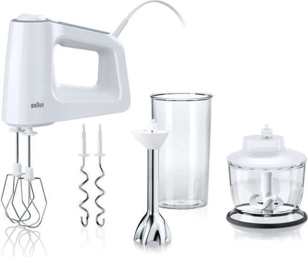 Braun MultiMix 3 HM 3137 WH 500W: Lo Sbattitore per Dolci Perfetti