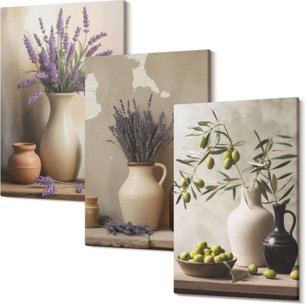 Leinwandbild – Wandbild – Leinwandbilder – Kunstdruck – Polycanvas – Modern – Mehrteilig – 3-Teilig Set – Hochwertig – Geruchslos...