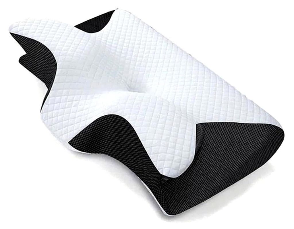 Dreamsleepz Nacken-Therapiekissen mit Kissenbezug, Ergonomisches Memory Foam Kissen, Atmungsaktiv und Waschbar