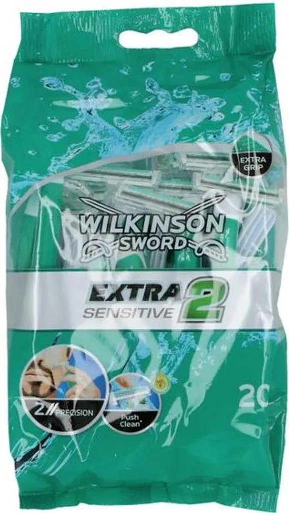 Rasage Précis pour Peau Fragile avec Wilkinson Extra 2 Sensitive - 20 pcs